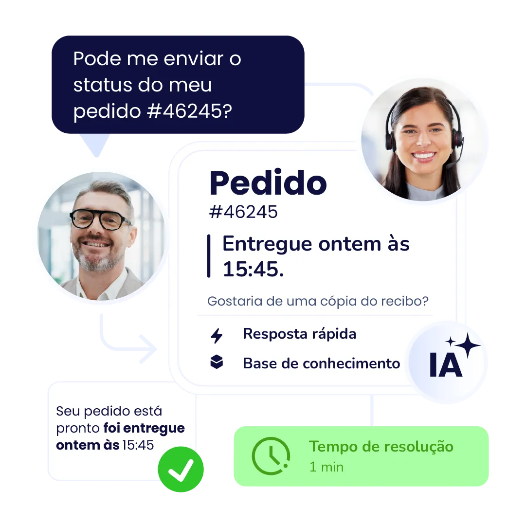 Resposta assistida por IA