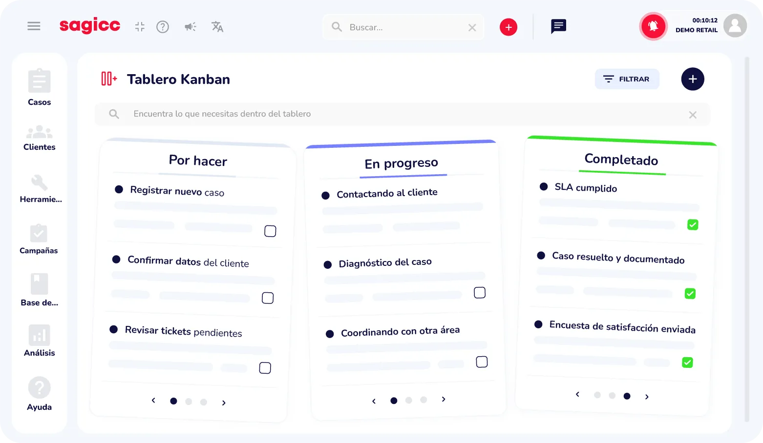 Visualiza y gestiona tus clientes con total claridad