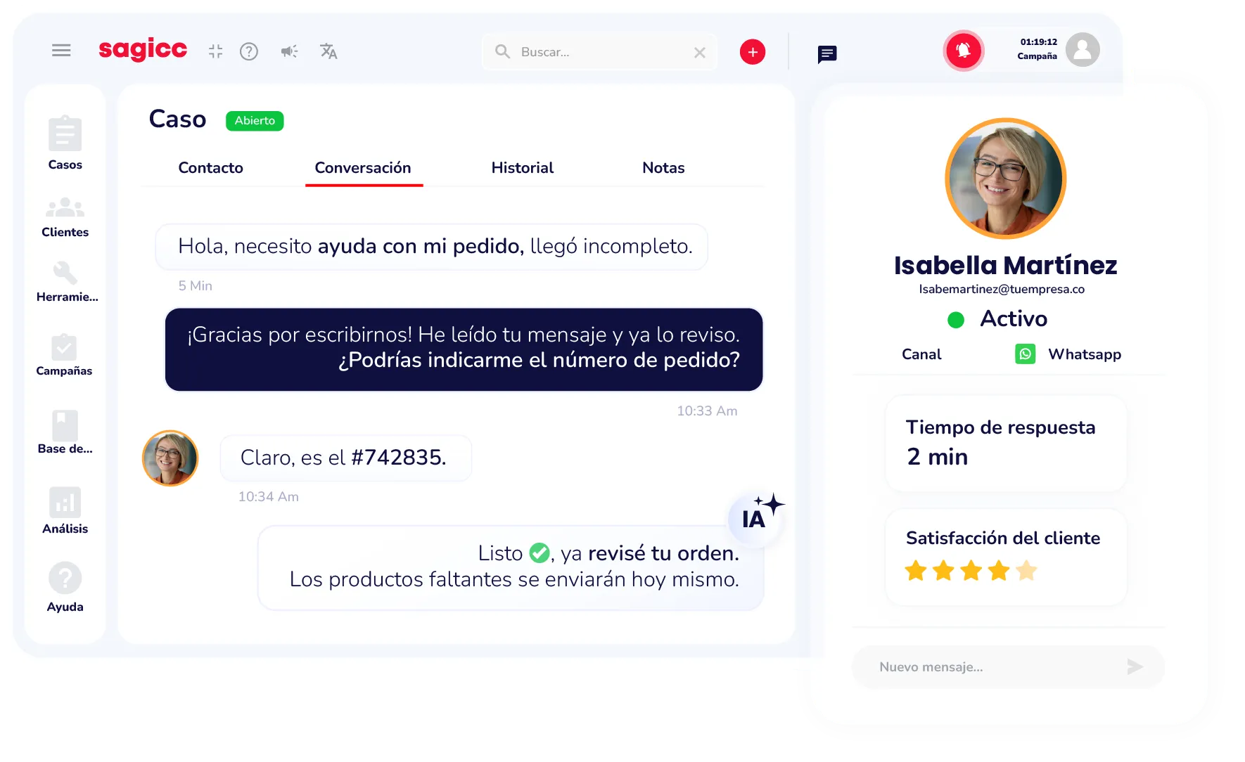 Interacciones en tiempo real, sin perder el contexto