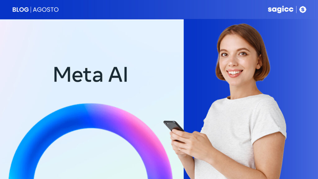 Mujer con celular-Meta AI